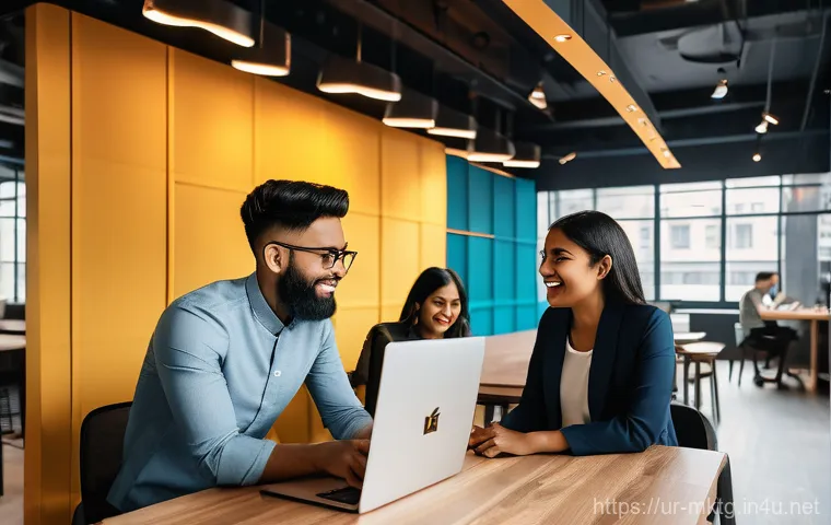 마케팅관리사 시험 출제 경향 변화 분석 - Image Prompt 1: The Pulse of Digital Marketing in a Modern South Asian City**