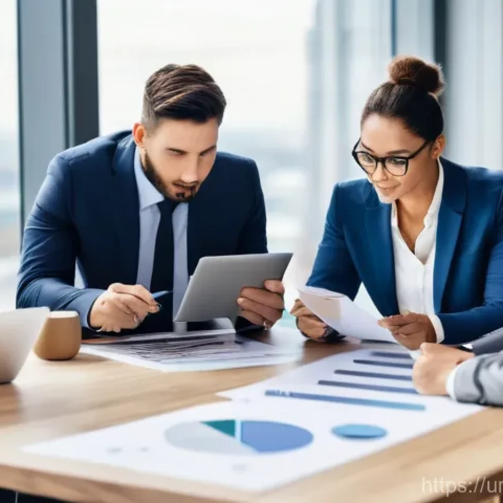 마케팅관리사 취득 후 학습 모임 운영하기 - **Prompt:** A group of diverse, professionally dressed marketing professionals in their late 20s to ...