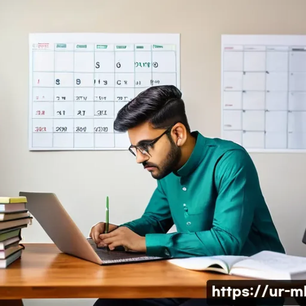 마케팅관리사 자격증 효율적인 학습 계획 - A focused study environment featuring a young South Asian adult male studying marketing management a...